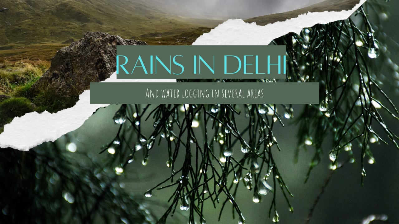 Heavy rain fall in Delhi